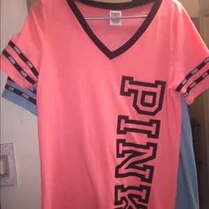 Coral pink tee
